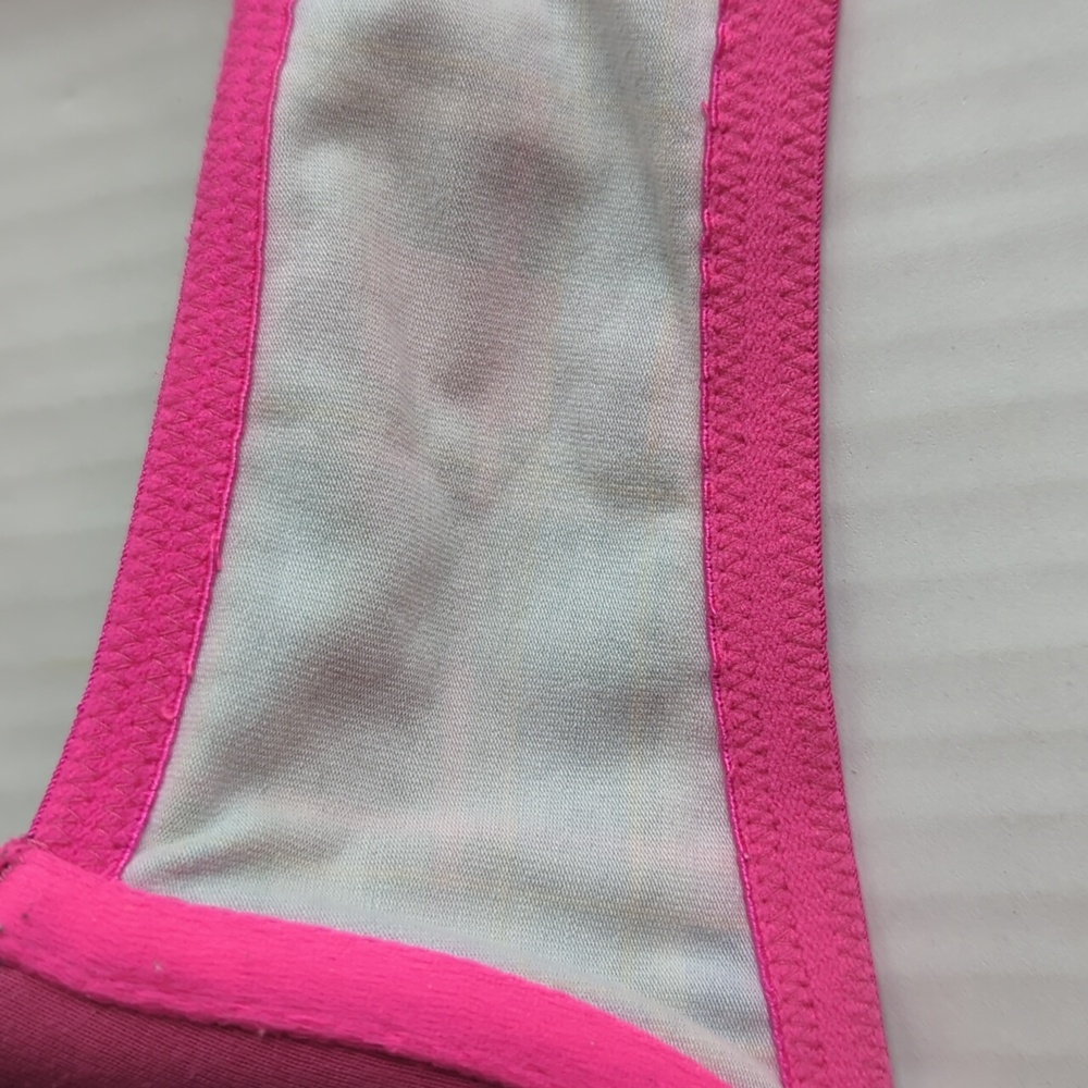 Victoria's Secret Underwire Lined Perfect Coverage Plaid Bra 36C Pink Green - Picture 14 of 16